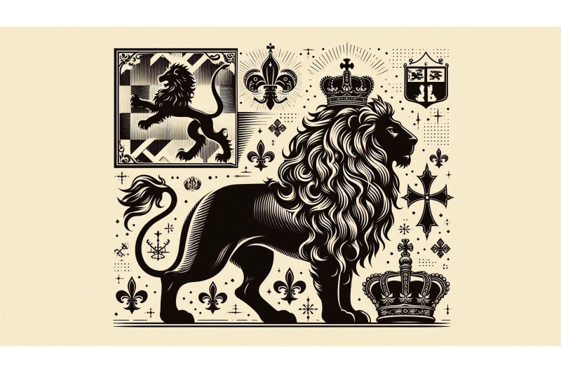 crowned-renaissance-lion
