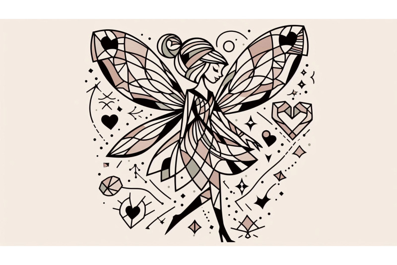 cubist-geometric-hearts