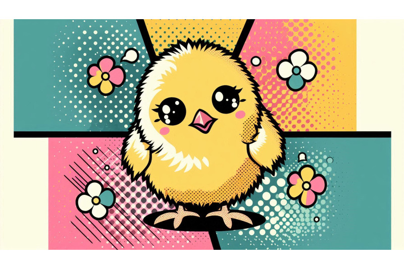 cute-chick-in-pop-art-palette