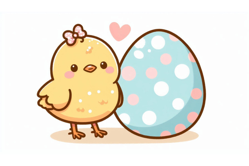 cute-chick-with-polka-dot-egg