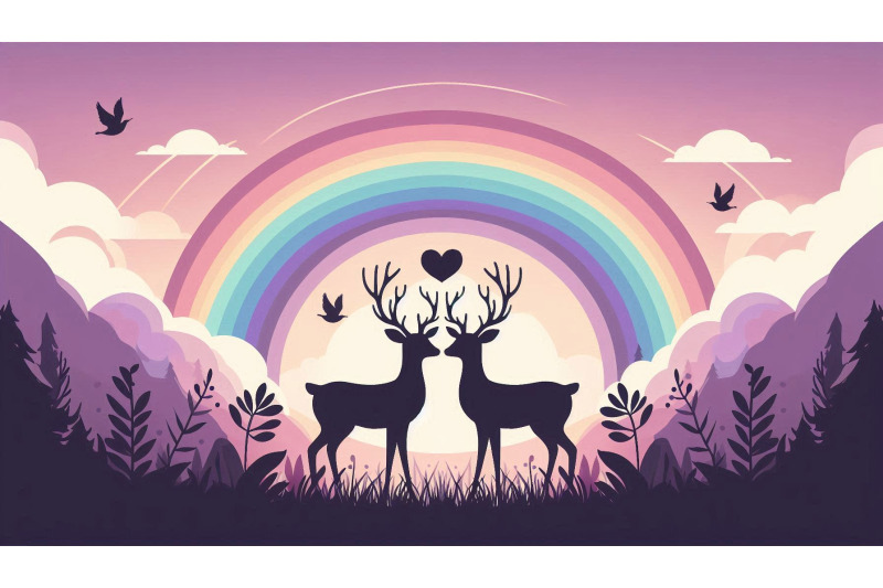 deer-heart-rainbow