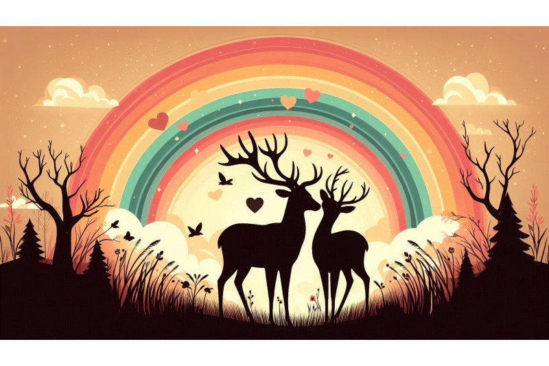 deer-heart-rainbow