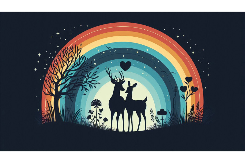 deer-heart-rainbow