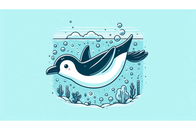diving-underwater-penguin