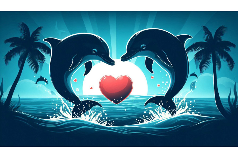 dolphins-heart-ball