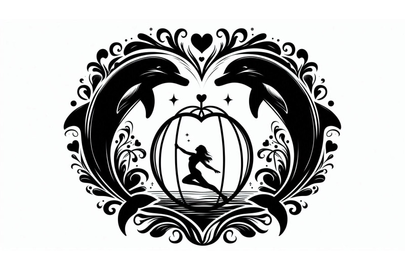 dolphins-heart-hoop