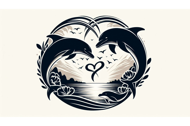 dolphins-heart-hoop