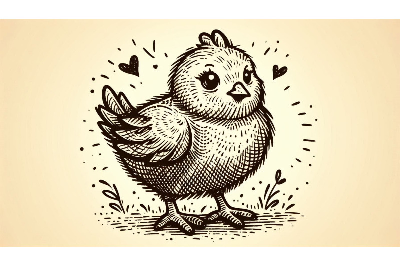 doodle-chick-with-sketchy-lines