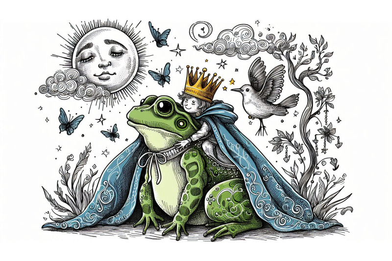 doodle-frog-prince-sketch
