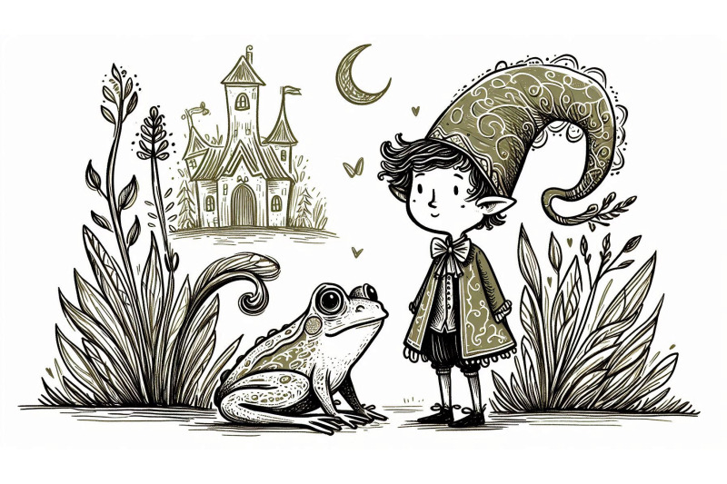 doodle-frog-prince-sketch