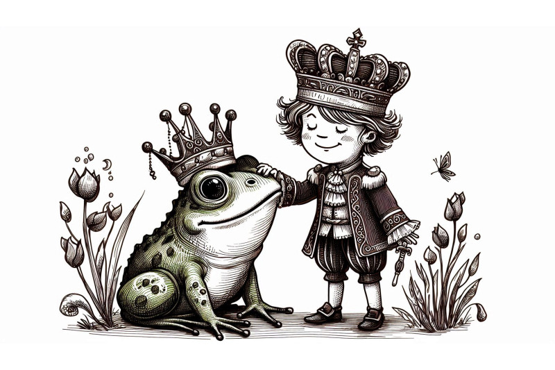 doodle-frog-prince-sketch