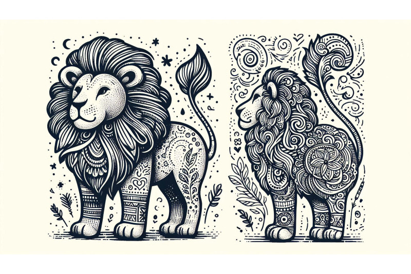 doodle-lion-sketch-illustration