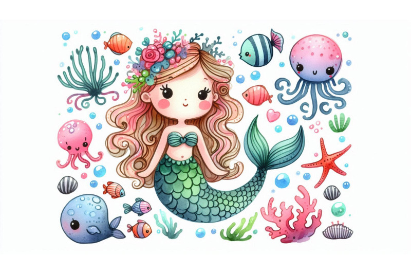 doodle-mermaid-character-sketch