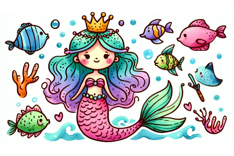 doodle-mermaid-character-sketch