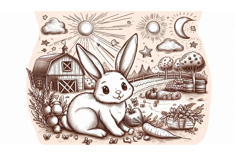 doodle-rabbit-farm-sketch