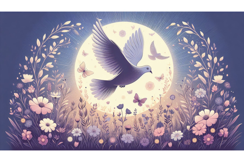dove-flower-field