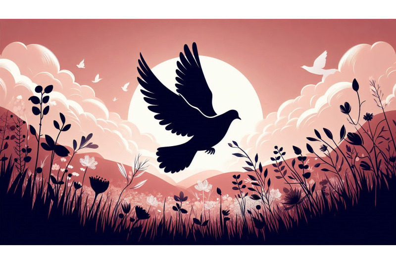 dove-flower-field