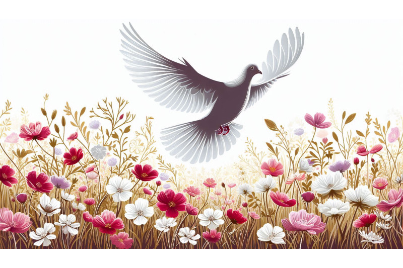 dove-flower-field