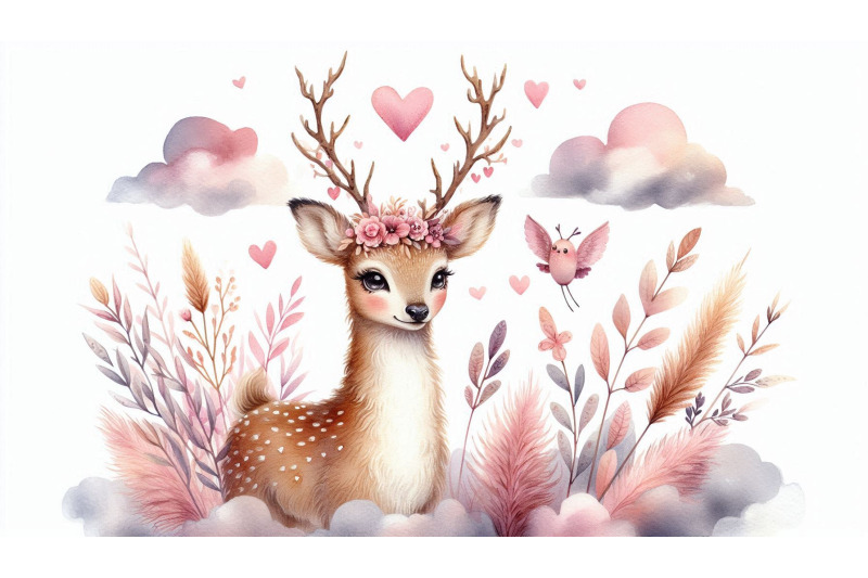 dreamy-deer-heart-antlers