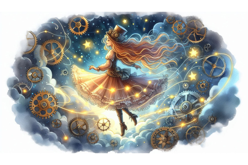 dreamy-steampunk-glowing-girl