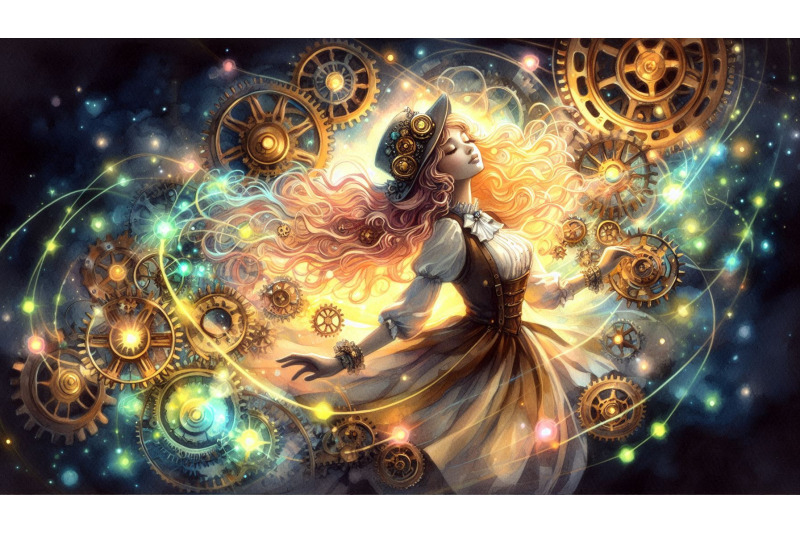 dreamy-steampunk-glowing-girl