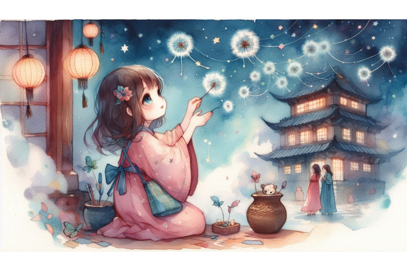 dreamy-watercolor-catching-wishes