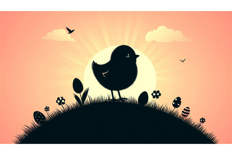 easter-chick-on-a-grassy-hill
