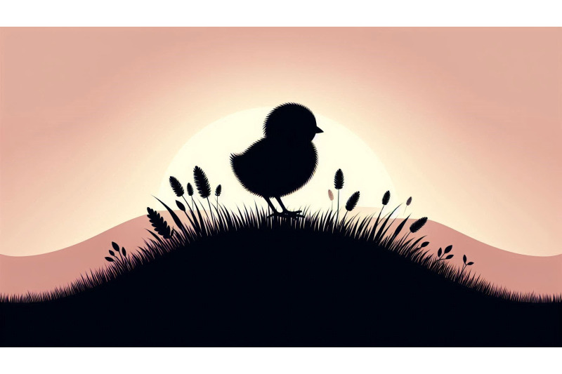 easter-chick-on-a-grassy-hill