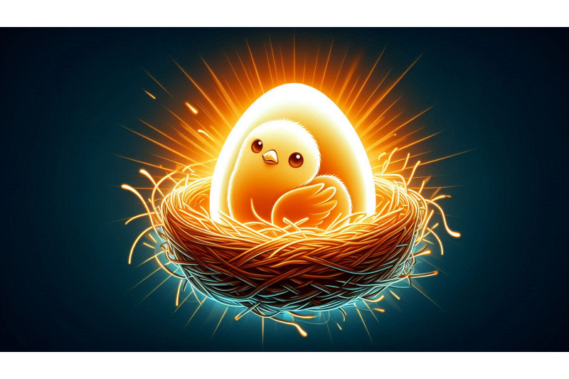 eggshell-chick-in-glowing-nest