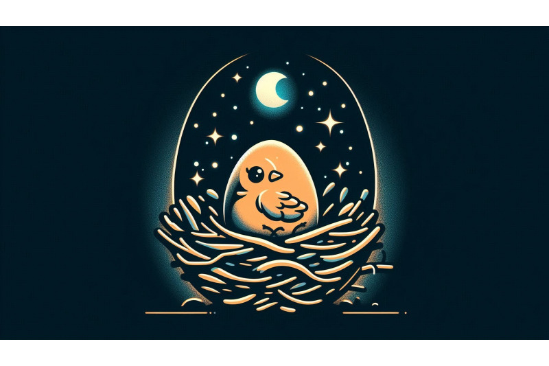 eggshell-chick-in-glowing-nest