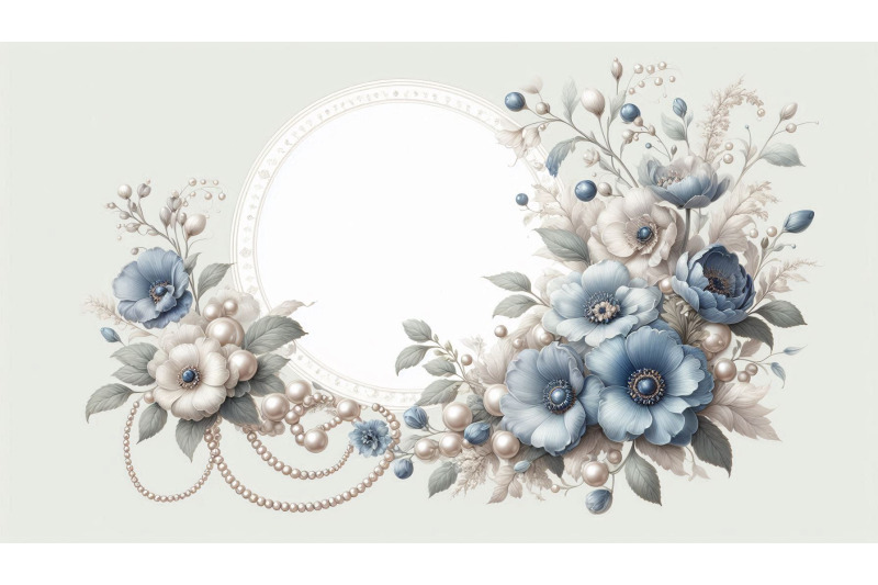 elegant-blue-floral-frame