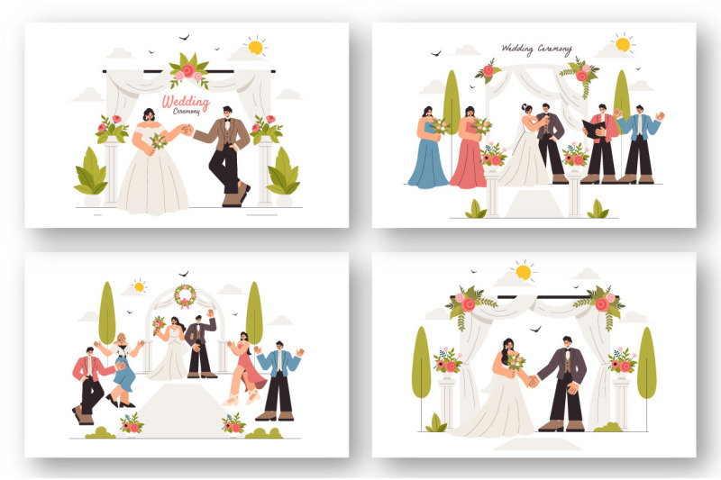 8-wedding-ceremony-celebration-illustration