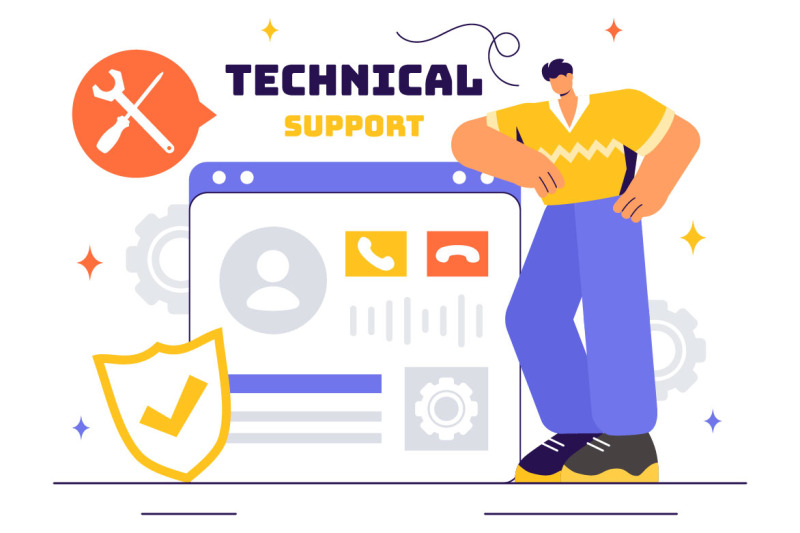 11-technical-support-system-illustration