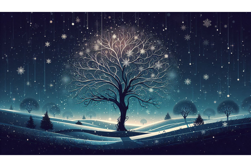 elegant-tree-with-falling-snow