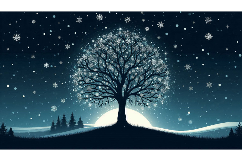 elegant-tree-with-falling-snow