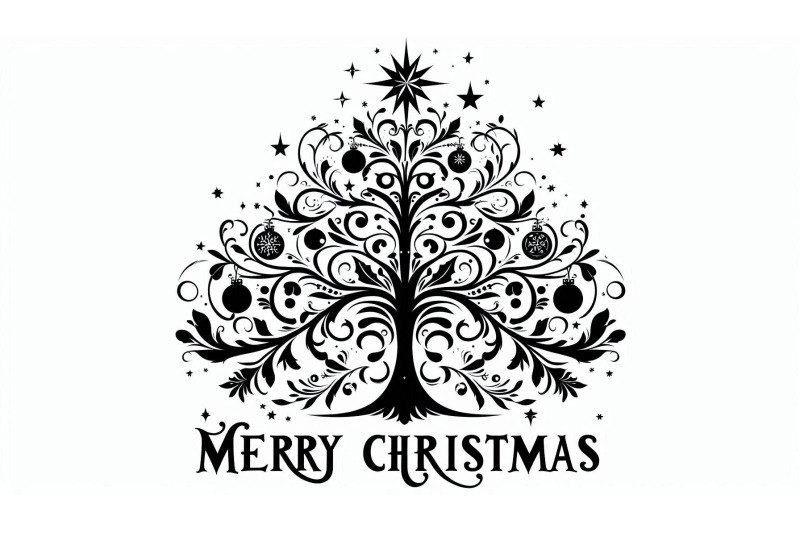 elegant-tree-with-merry-text