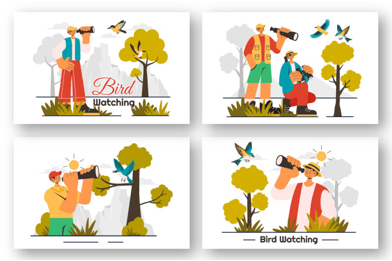 9-bird-watching-activity-illustration