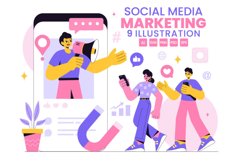 9-social-media-marketing-illustration