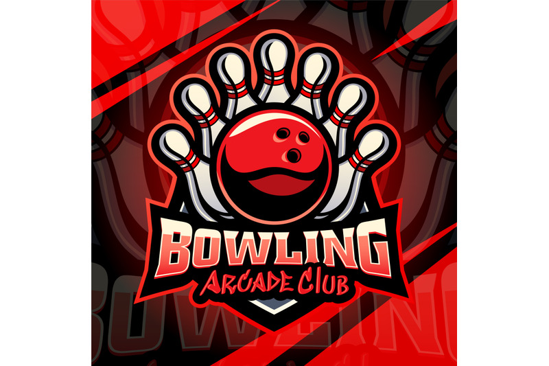 bowling-arcade-club-esport-mascot-logo-design