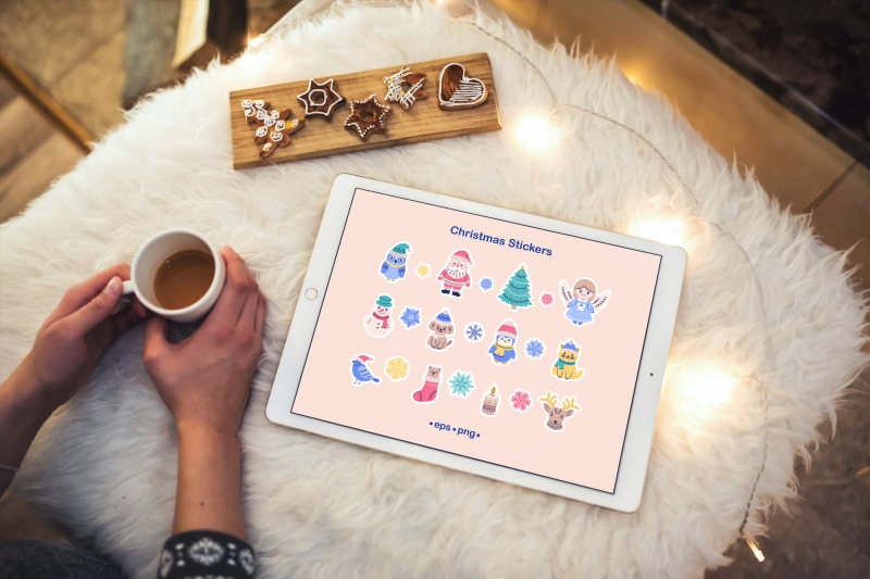 christmas-stickers-set
