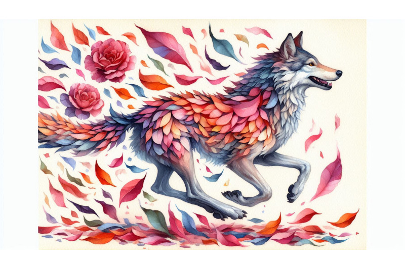 fauvist-wolf-petals