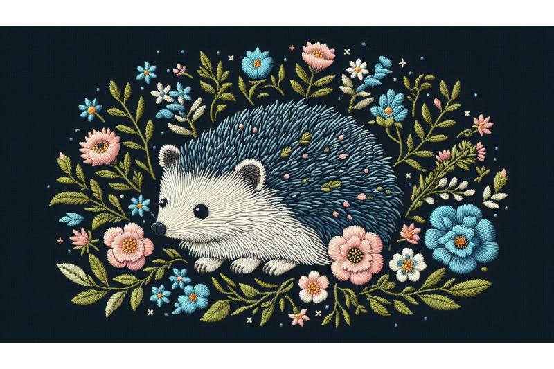 floral-hedgehog-embroidery