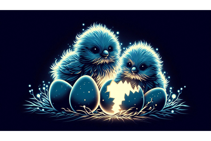 fluffy-chick-with-glowing-eggs
