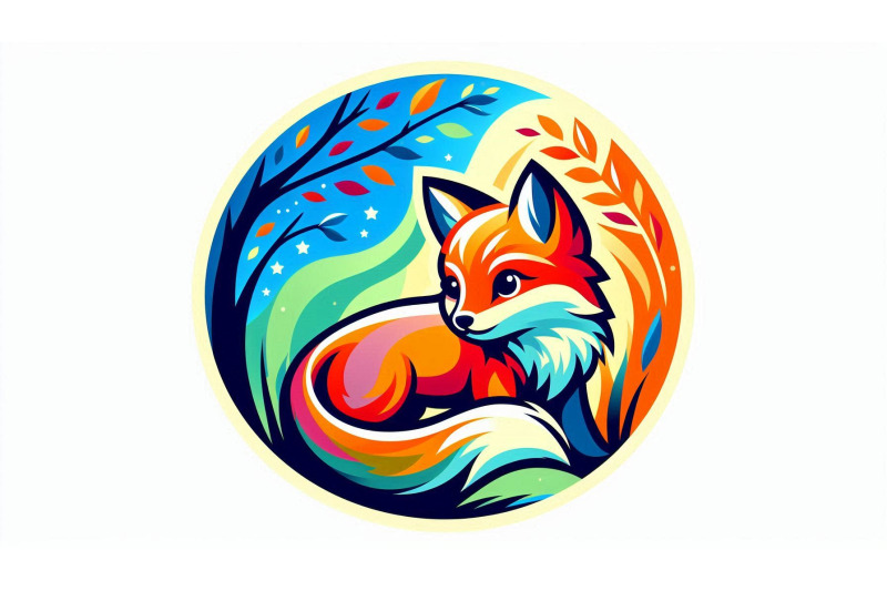 fox-cub-with-colorful-sign