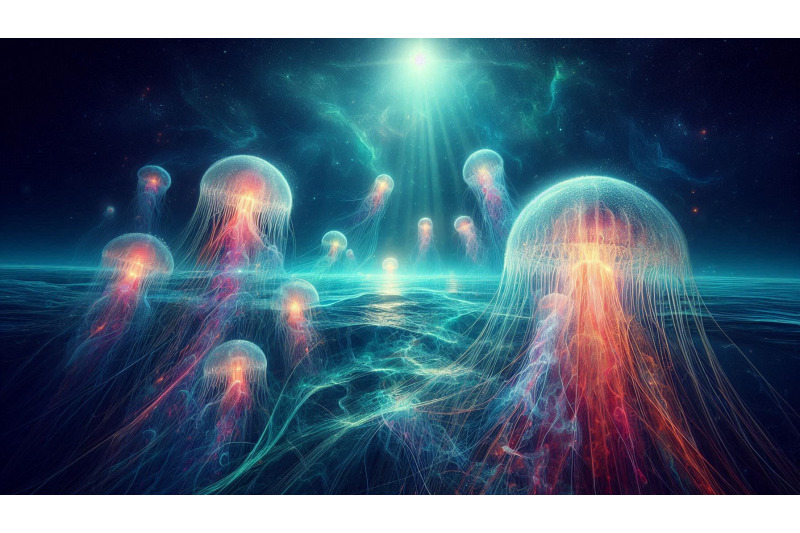 glowing-jellyfish-ocean