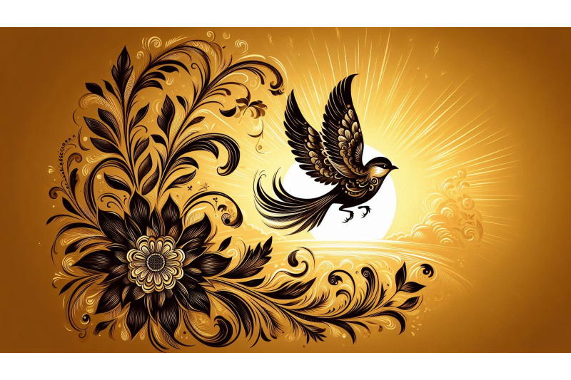 sparrow-in-golden-sunrise