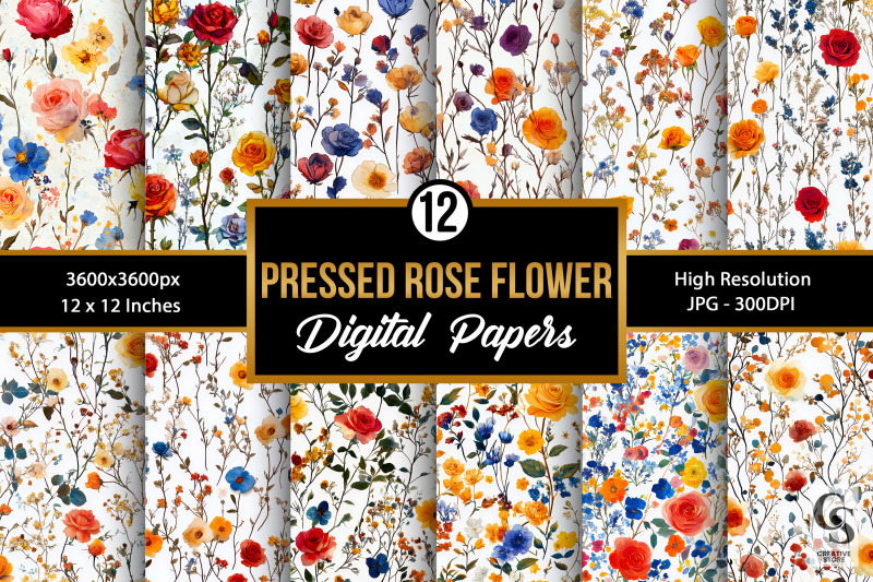 pressed-rose-flowers-seamless-pattern