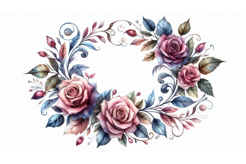 stylized-rose-frame