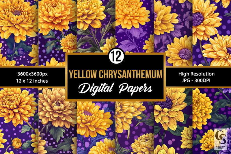 yellow-amp-purple-chrysanthemum-flowers-patterns