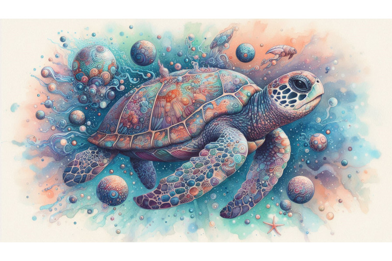 surreal-sea-turtle